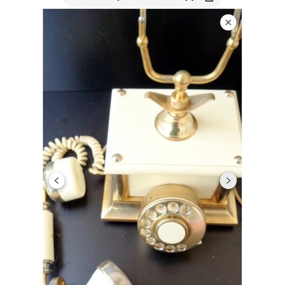 Antique Rotary Telephone Made In Italy French Style Princess Provincial Vintage - Picture 4 of 4